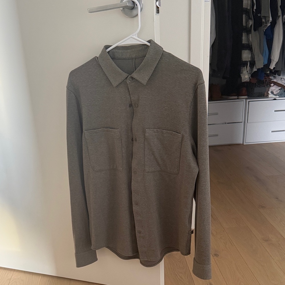 lululemon athletica Olive Casual Button Down Shirt